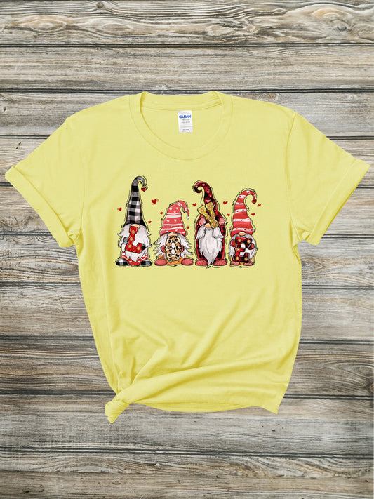 L-O-V-E Gnomes Tee