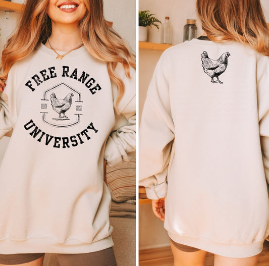 Free Range University Sweater/ Tee