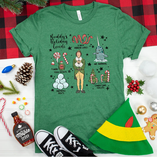 Buddy's Holiday Guide Sweater/ Tee