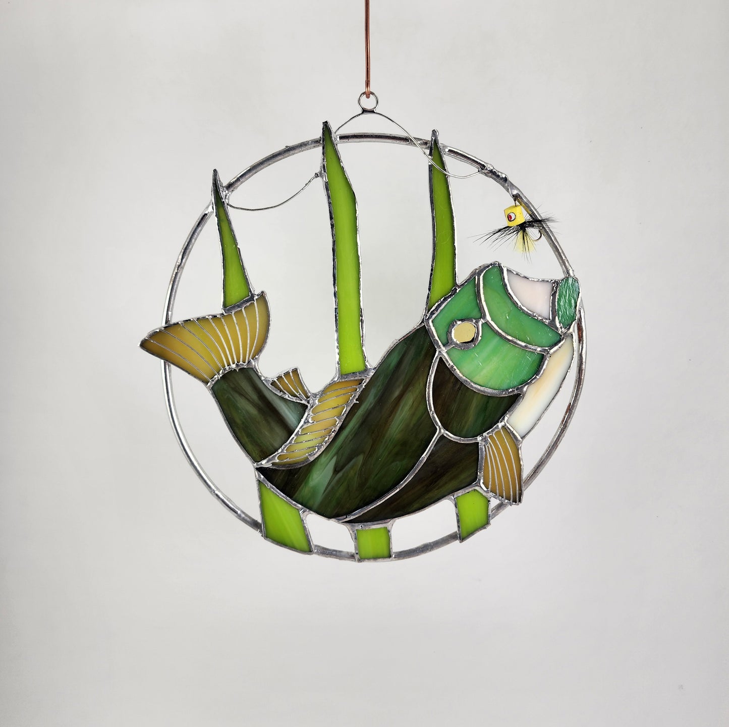 Bass Suncatcher Stained Glass