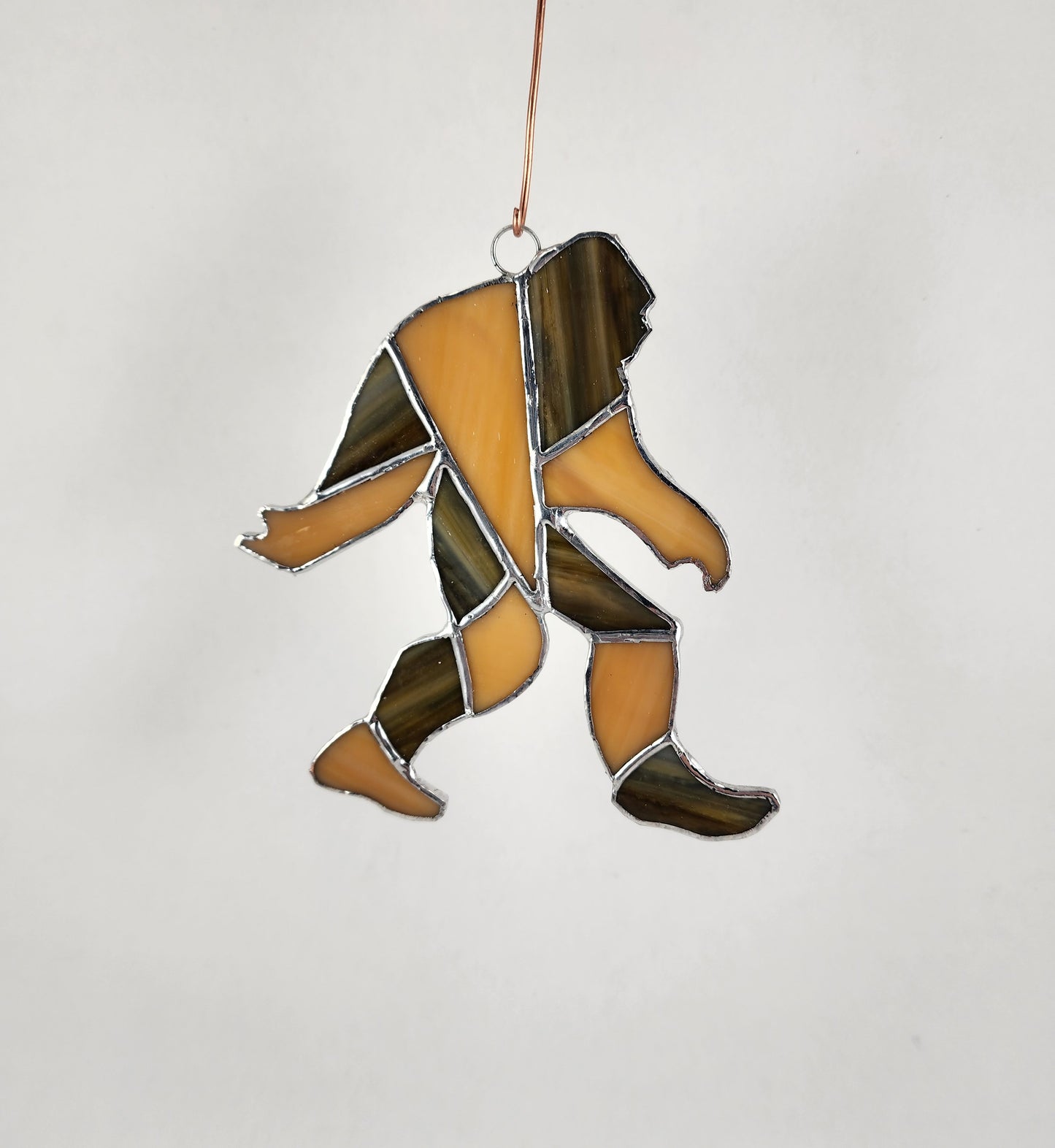 Hanging Bigfoot Stained Glass