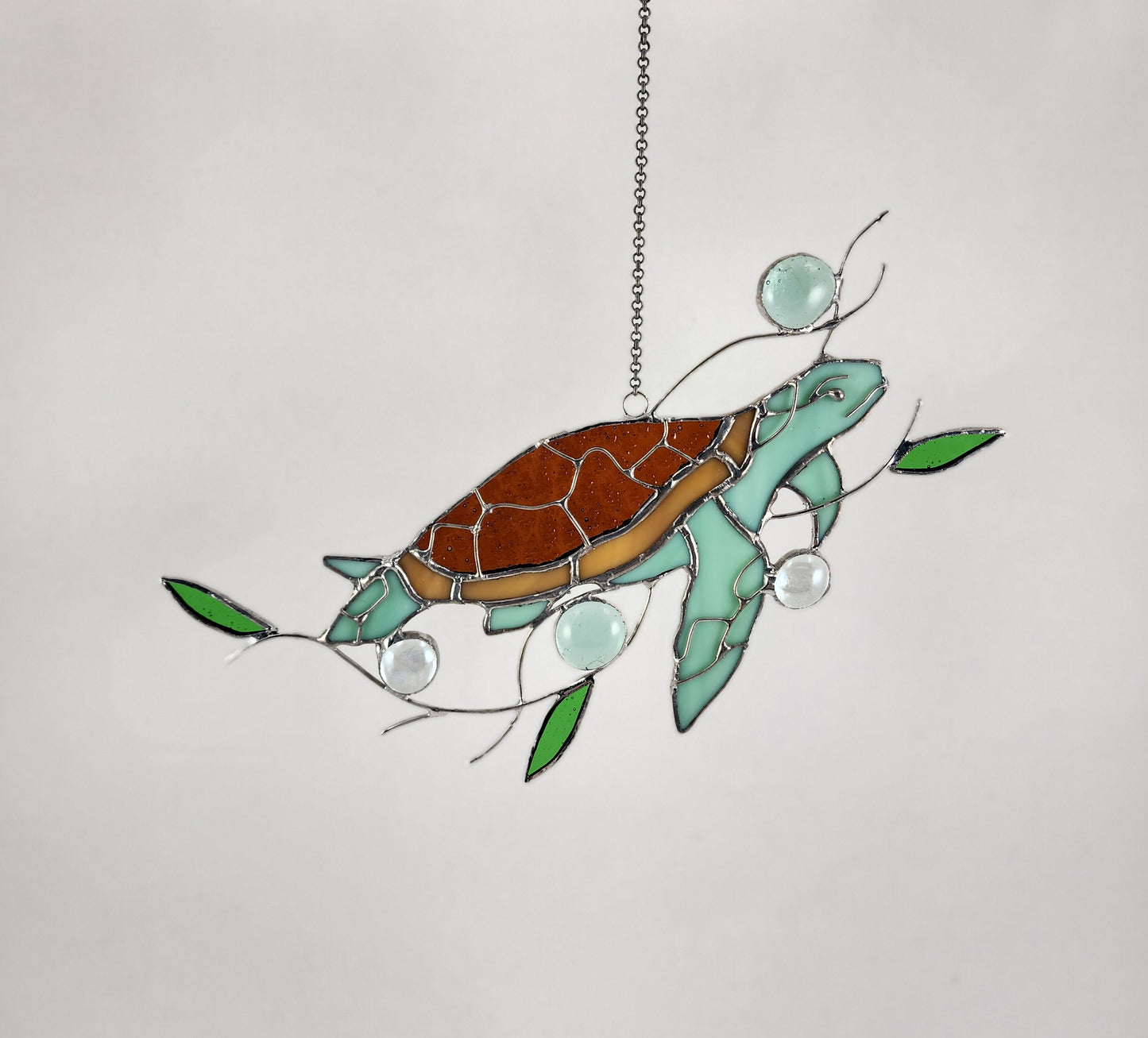 Hanging Sea Turtle Stained Glass