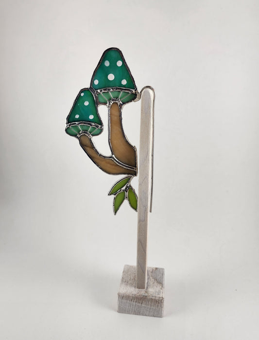 Mushroom Plant Poke Stained Glass