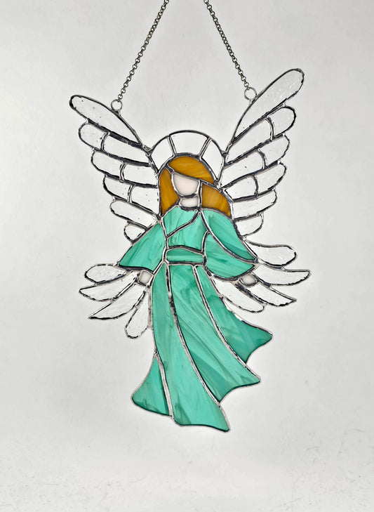 Hanging Angel Stained Glass