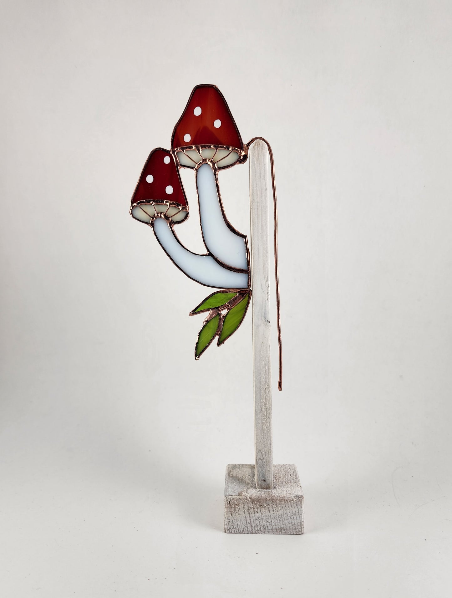 Mushroom Plant Poke Stained Glass