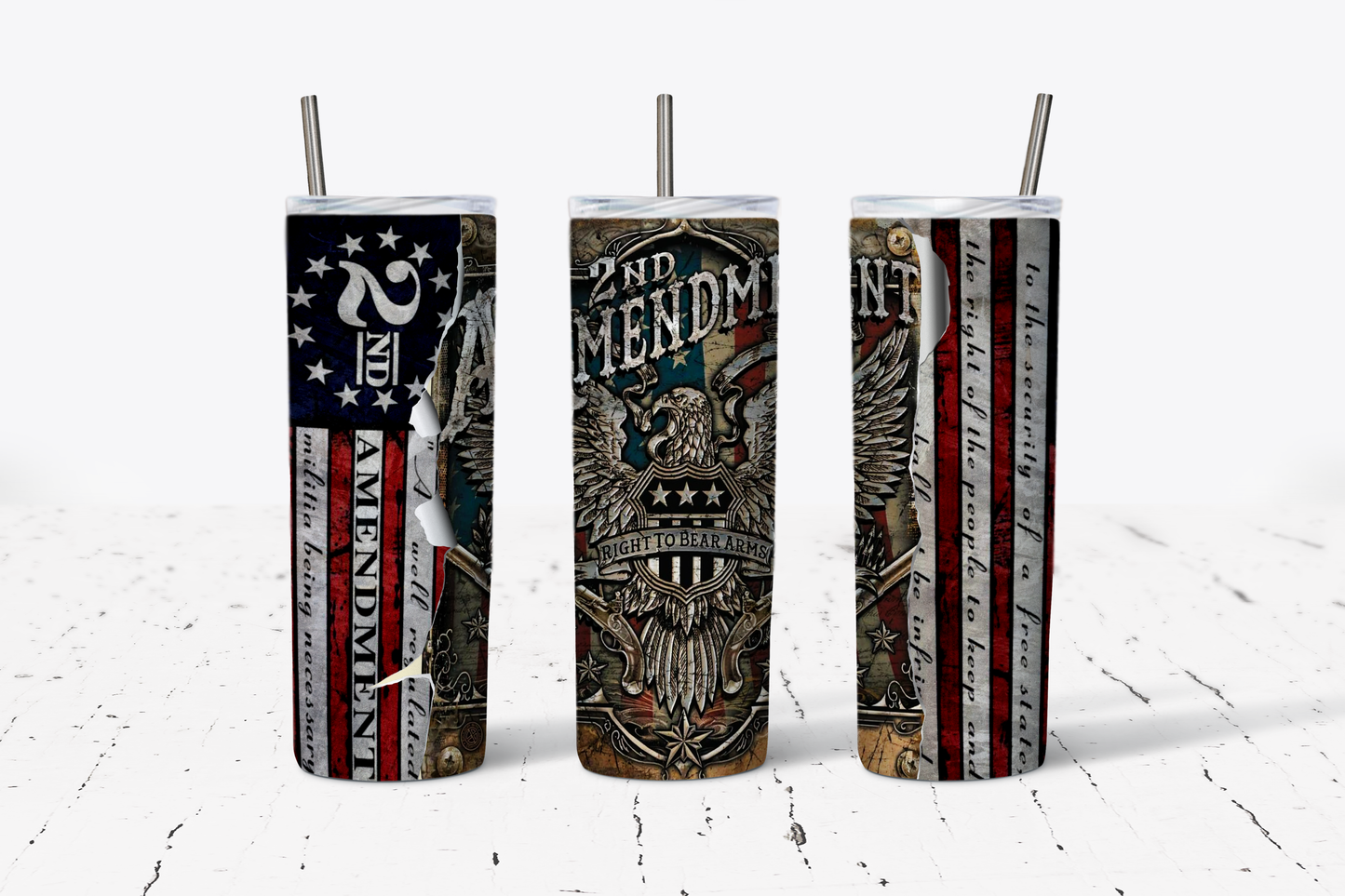 2nd Amendment Flag Tumbler