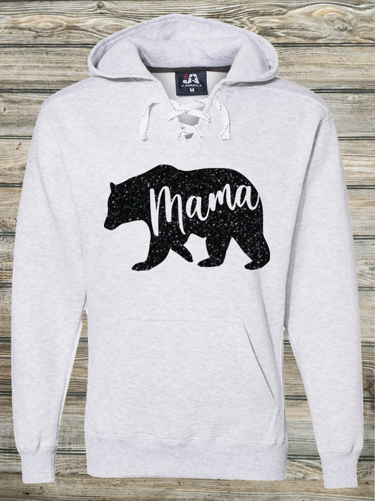 Glitter Mama Bear Hoodie