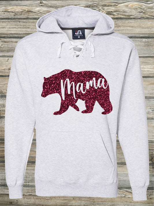 Glitter Mama Bear Hoodie