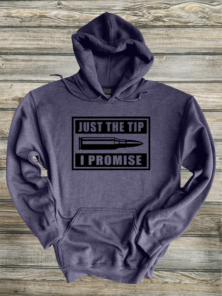 Just the discount tip bullet hoodie