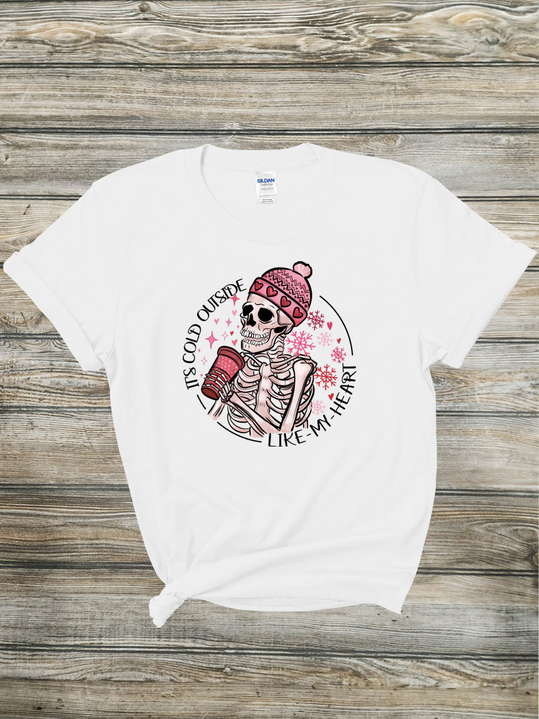 It's Cold Outside Like My Heart Tee