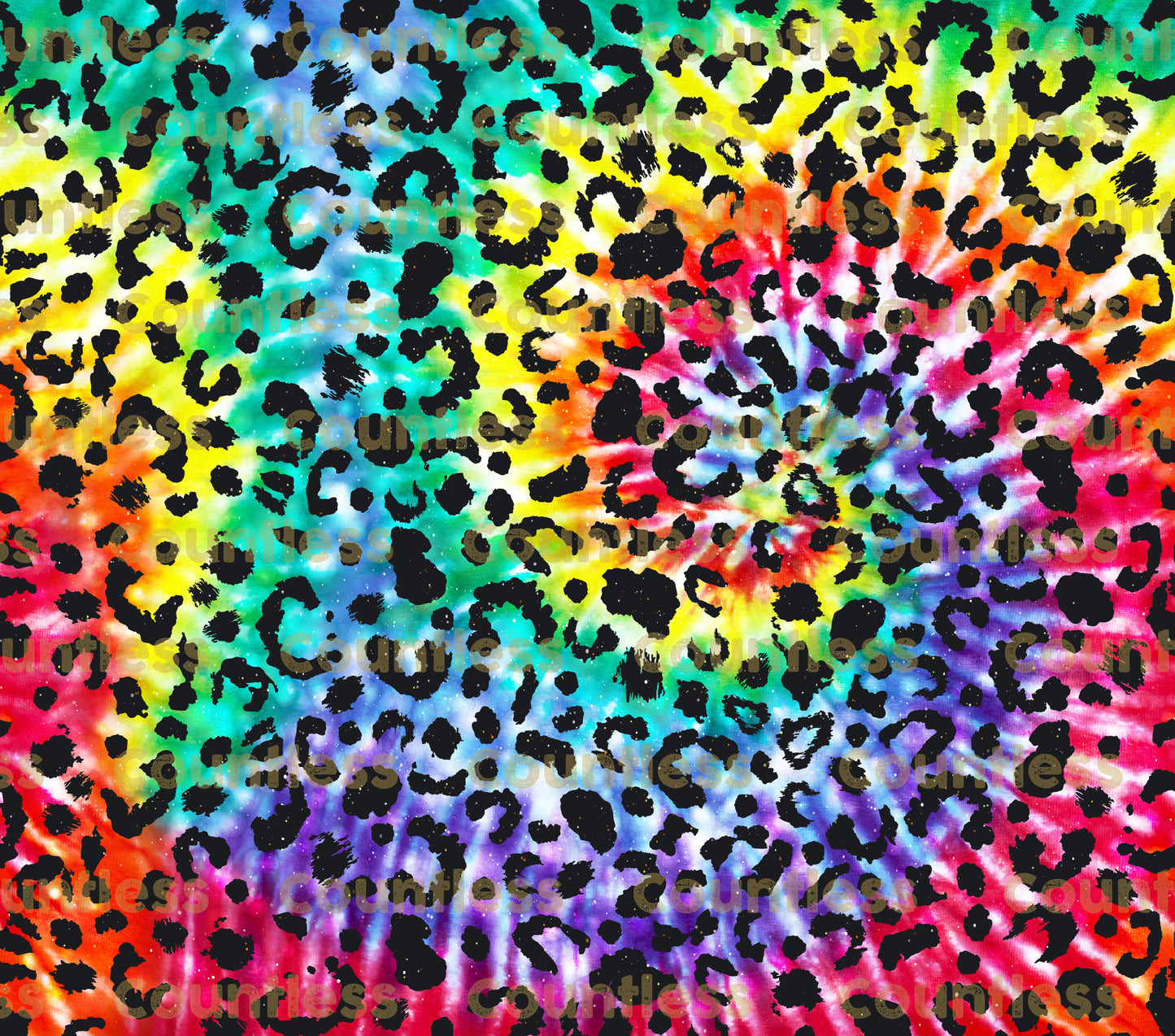 Tie-Dye Leopard Tumbler