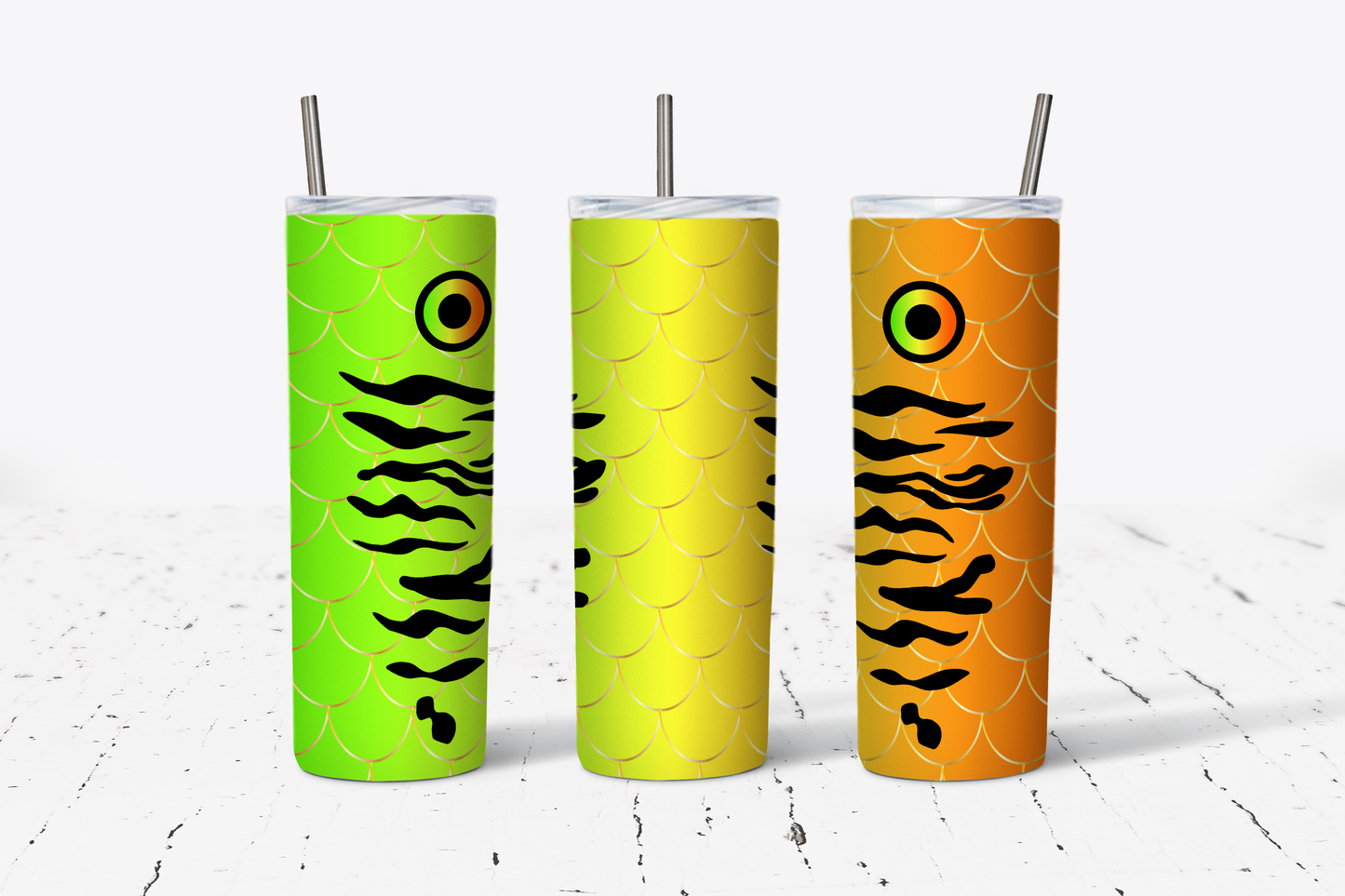 Neon Fishing Lure Tumbler