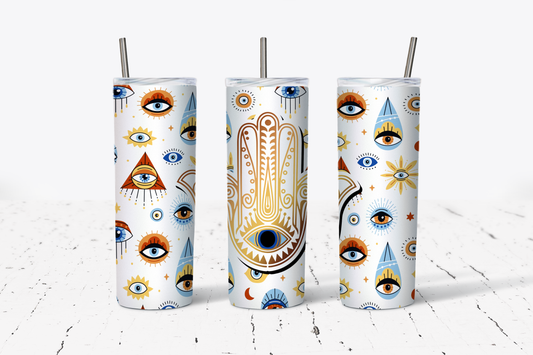 Hamsa Hand Eye Tumbler