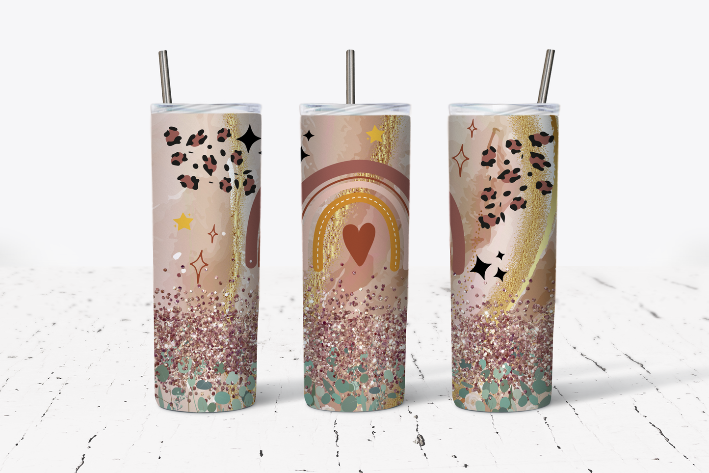 Neutral Rainbow Tumbler