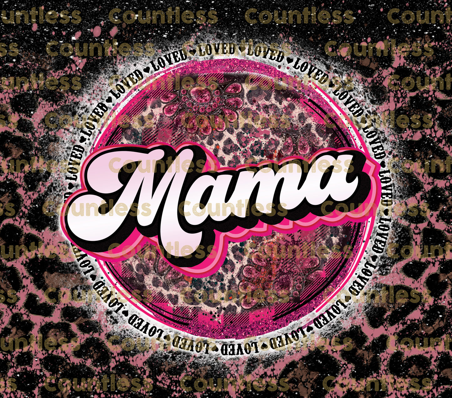 Retro Pink Mama Tumbler